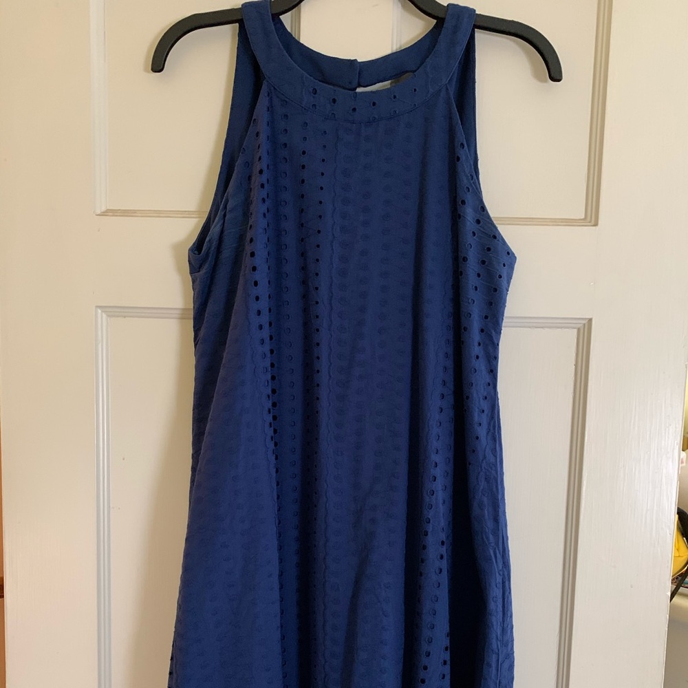 Blue mini dress